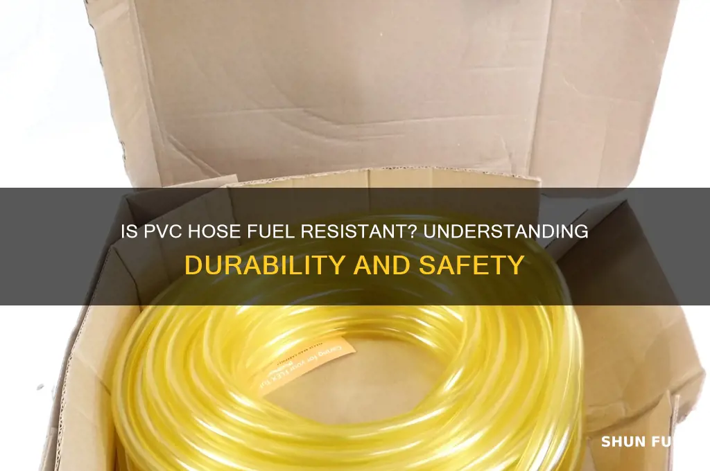 is pvc hose fuel resistant