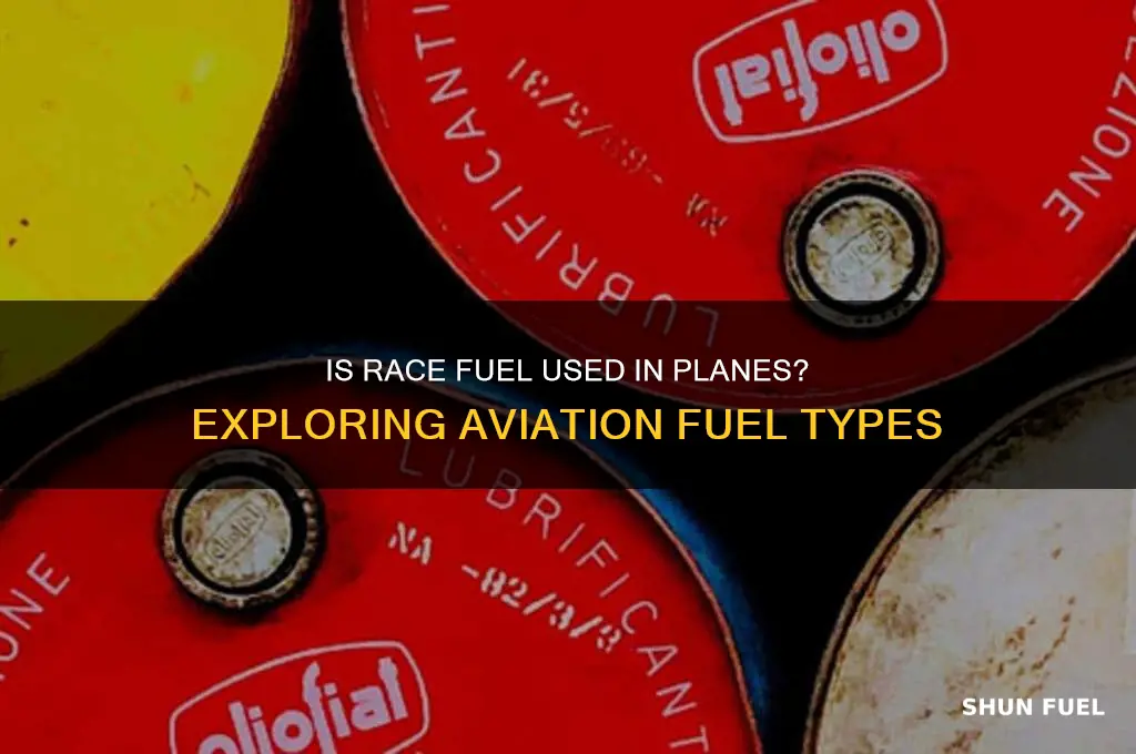 is race fuel used in planes