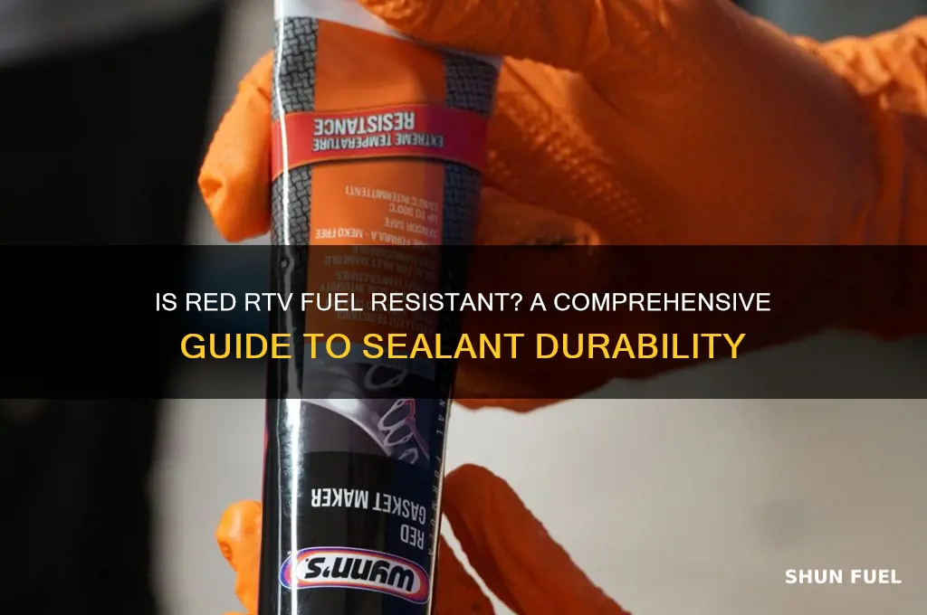 is red rtv fuel resistant