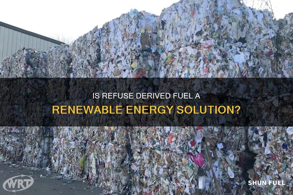 is refuse derived fuel renewable