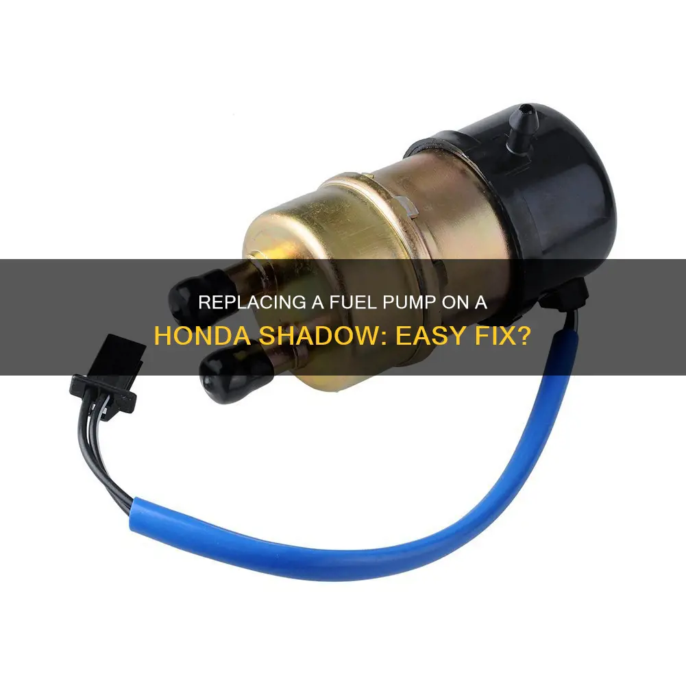 is replacing a fuel pump on a honda shadow easy