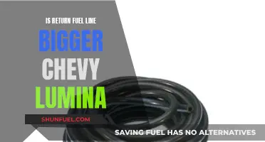 Fuel Line Fix: Return Line Size for Chevy Lumina
