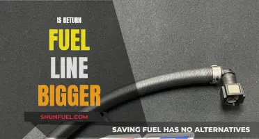 Fuel Line Return Hoses: Are Outgoing Lines Larger?