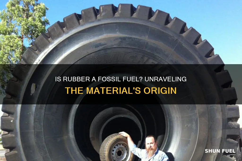 is rubber a fossil fuel