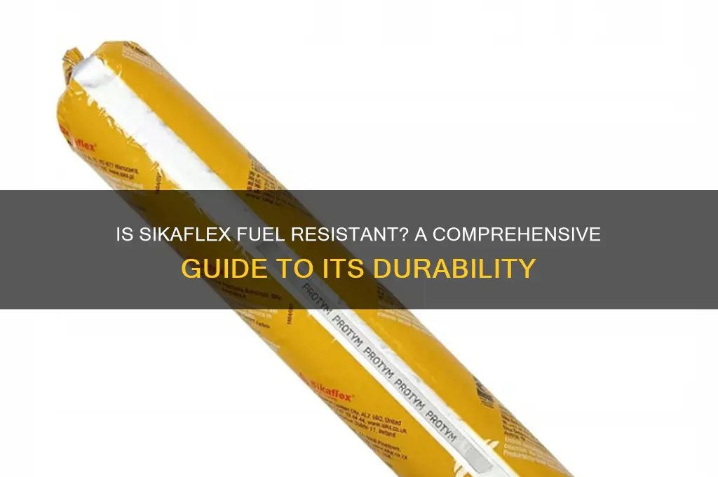 is sikaflex fuel resistant