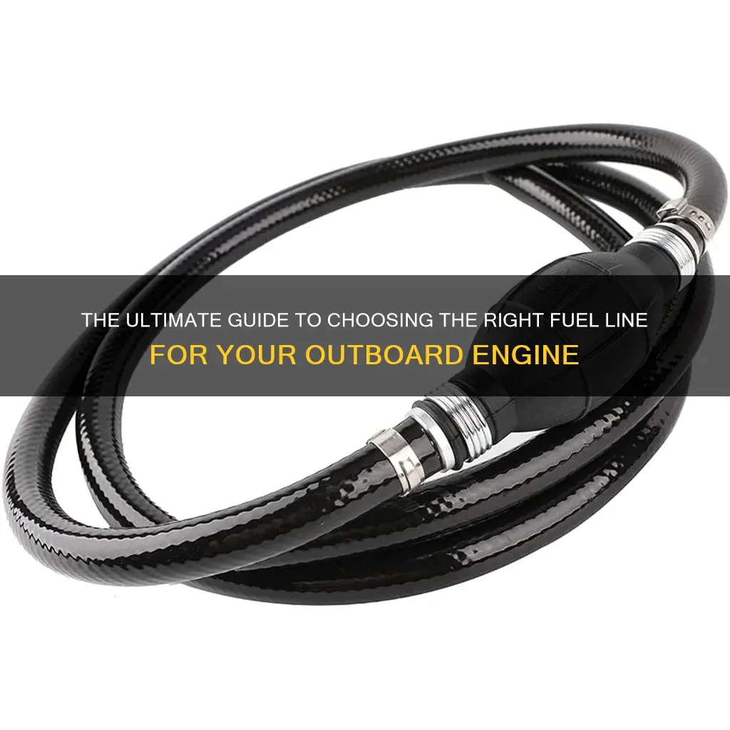 is standard outboard fuel line 3 8