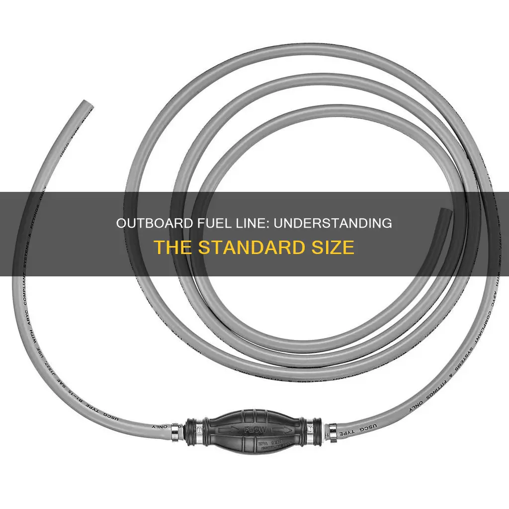 is standard outboard fuel line 3 8
