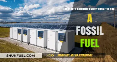 Is Solar Energy Stored as Potential Energy a Fossil Fuel?