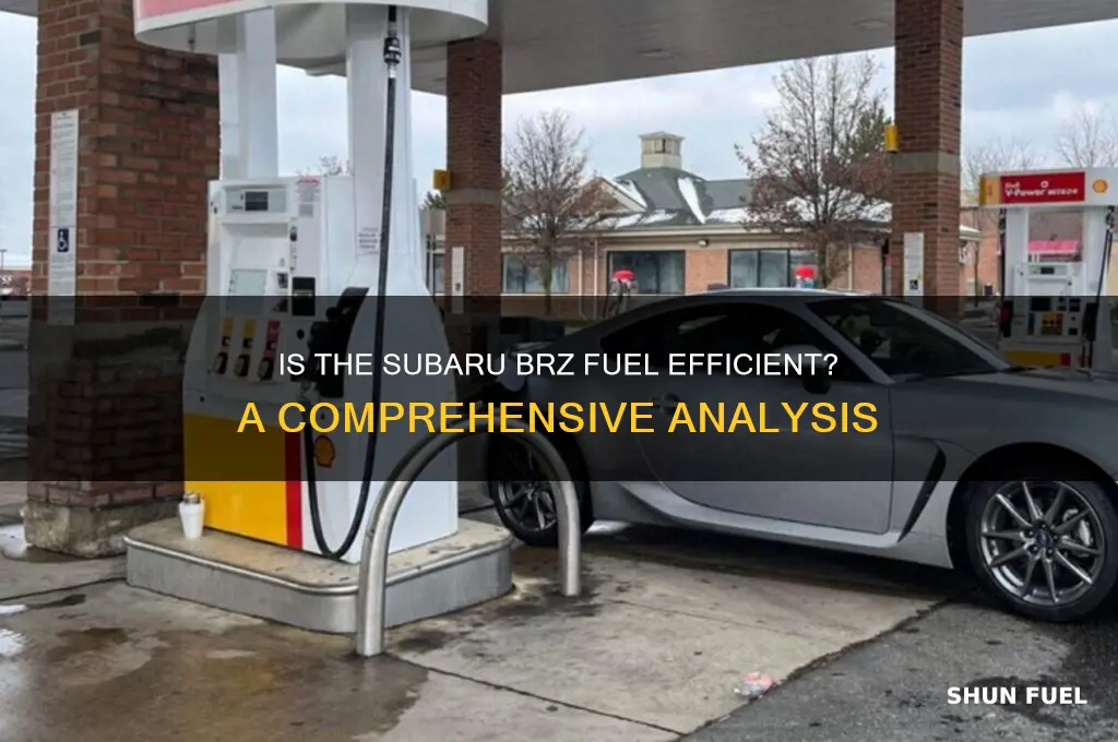 is subaru brz fuel efficient