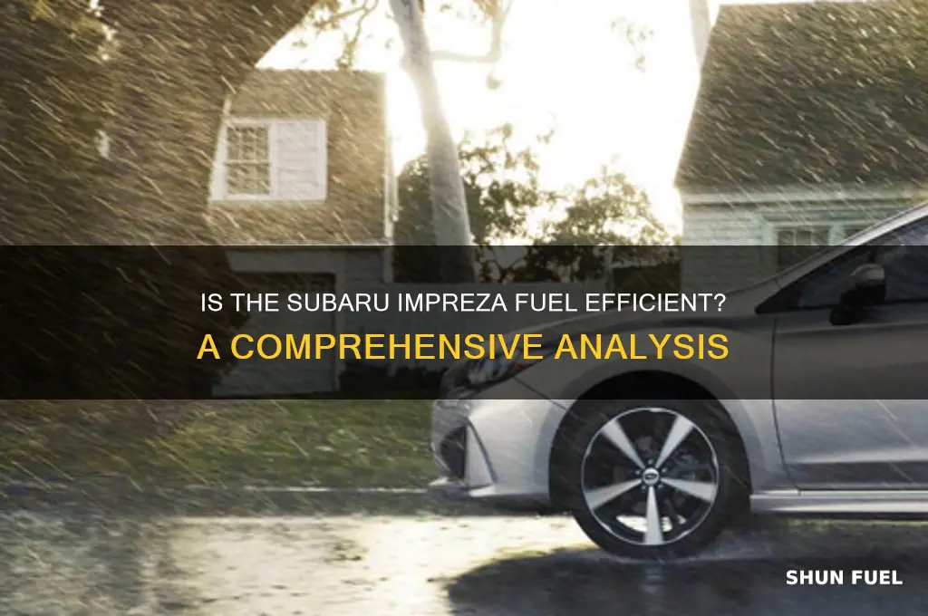 is subaru impreza fuel efficient