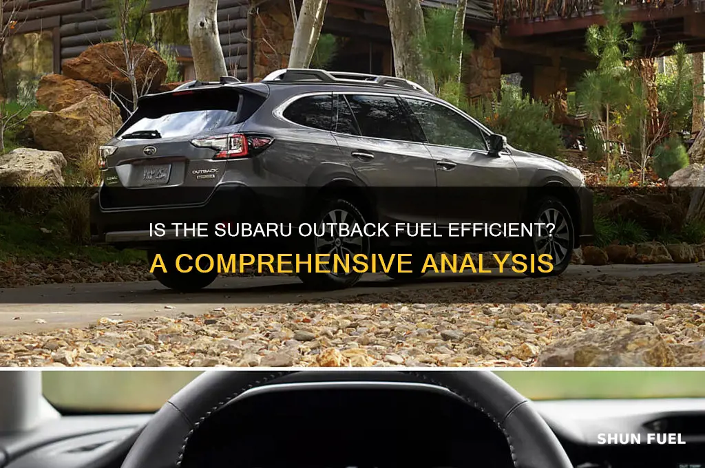 is subaru outback fuel efficient