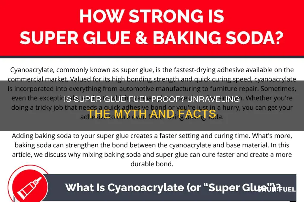 is super glue fuel prof