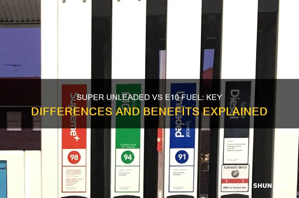 is super unleaded fuel e10