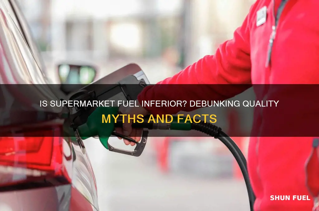 is supermarket fuel lower quality