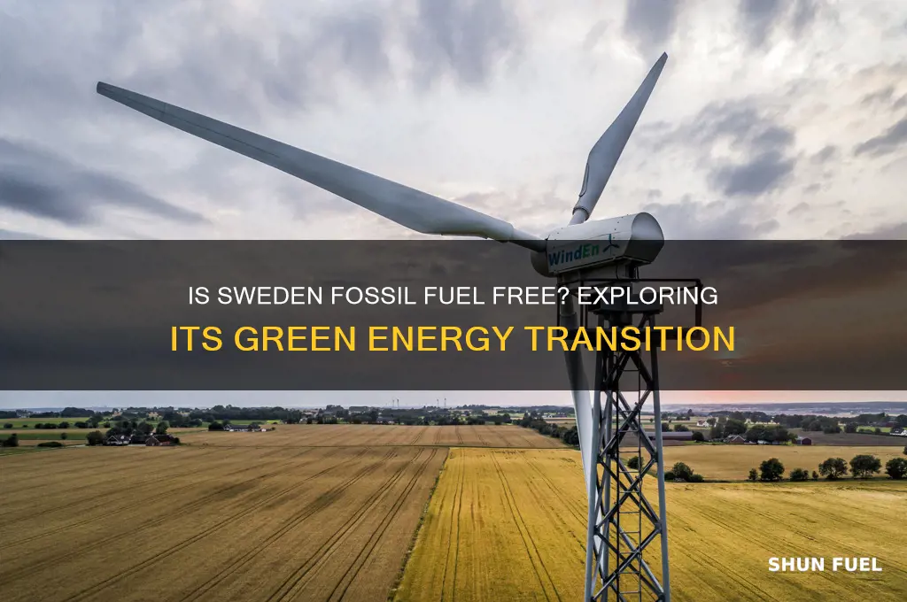 is sweden fossil fuel free