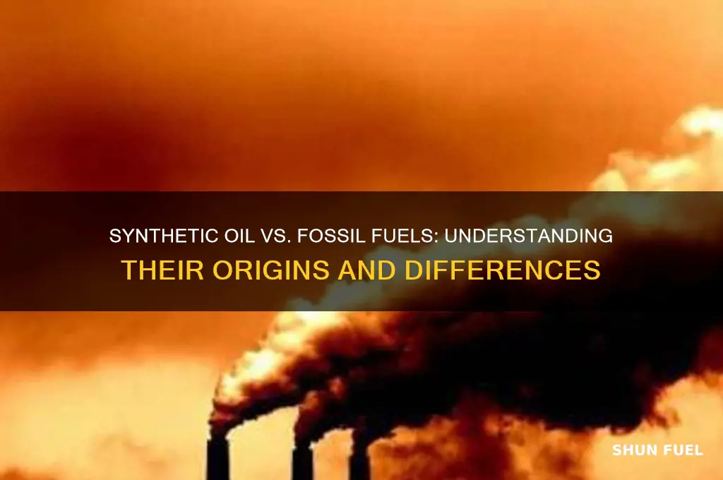 is synthetic oil a fossil fuel