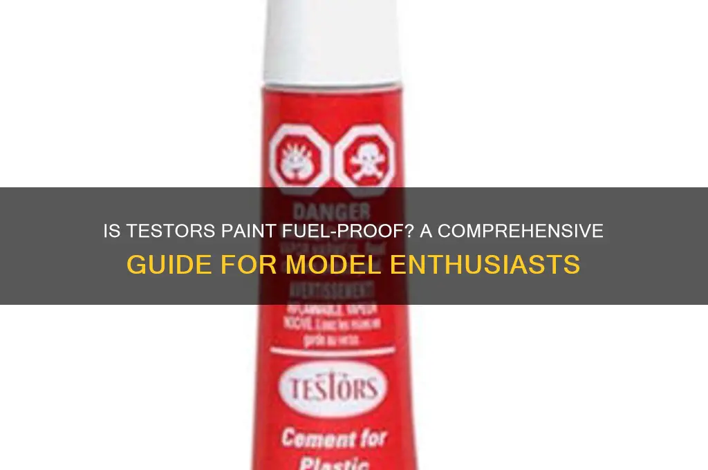 is testors paint fuel proof