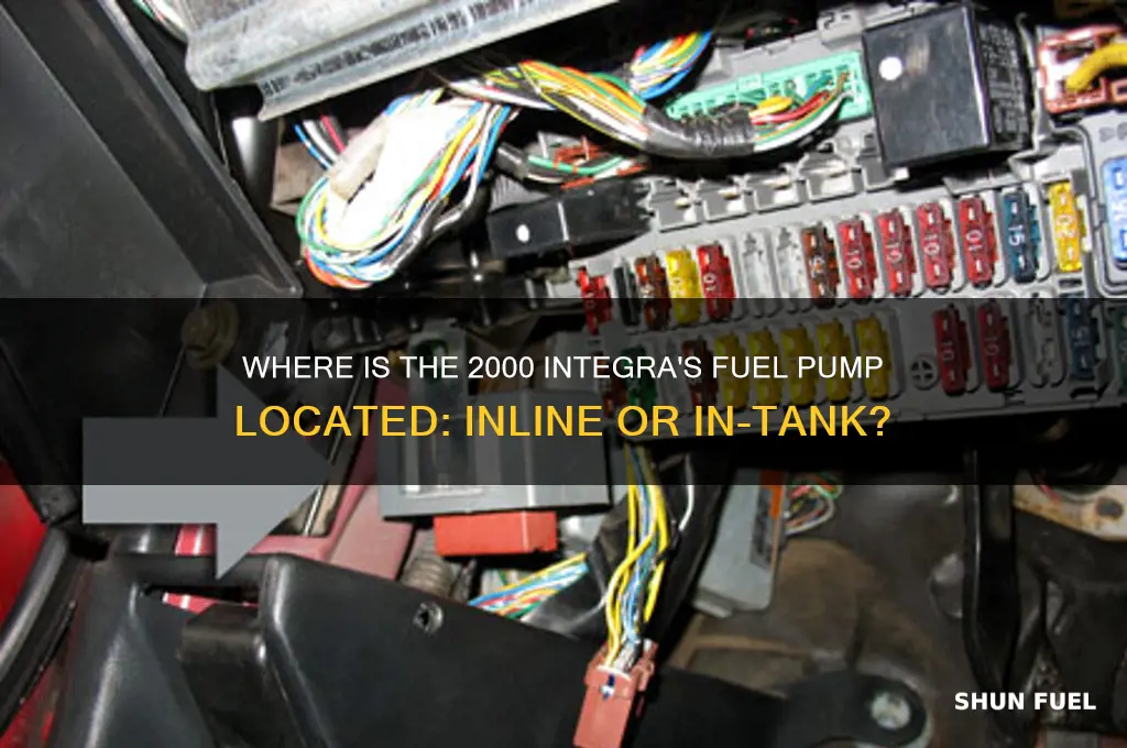 is the 2000 integra fuel pump inline or intank