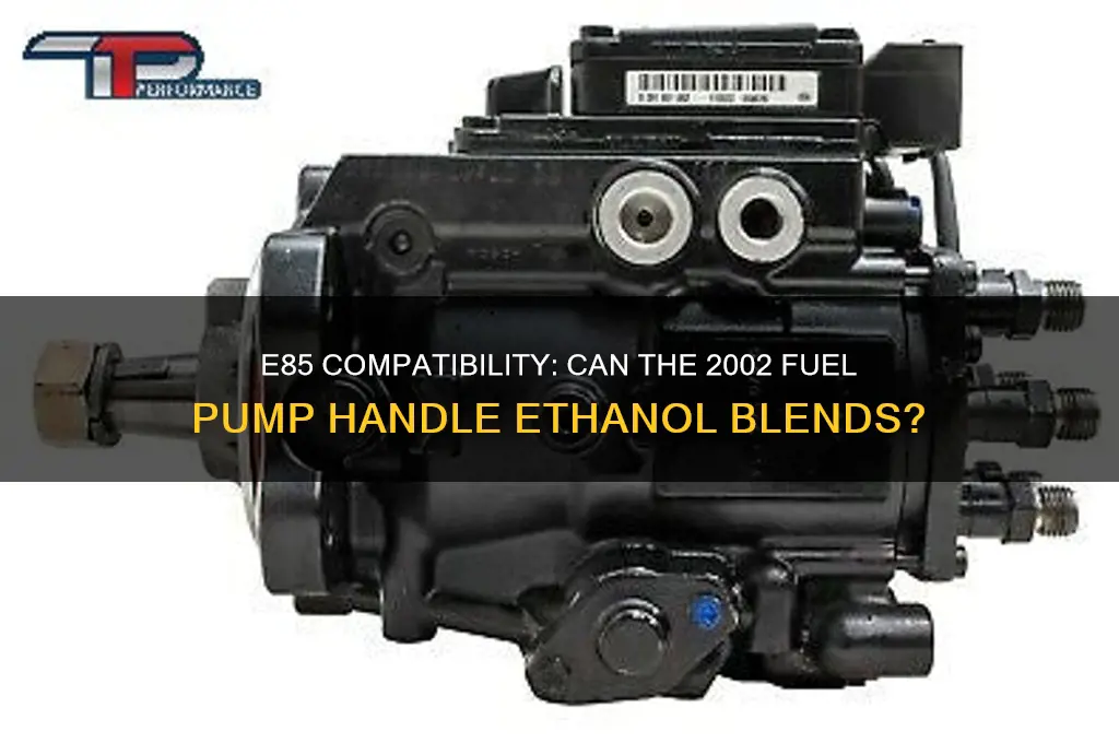 is the 2002 fuel pump e85 compatible