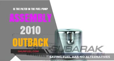 Fuel Pump Filter Maintenance for 2010 Outback