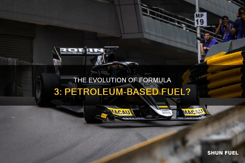is the formula 3 race car petroleum based fuel