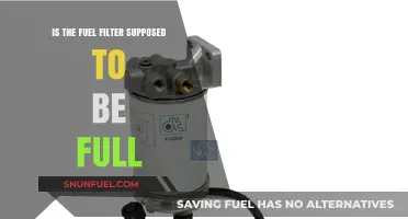 Fuel Filter Maintenance: Full or Empty?