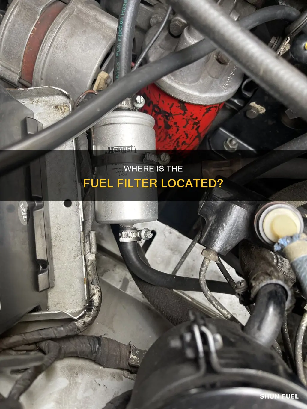 is the fuel filter underneath the fuel skid plate
