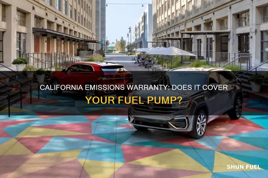 is the fuel pump covered under the california emisions warranty
