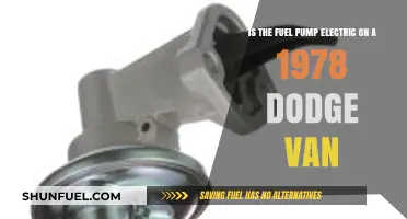 Is the 1978 Dodge Van's Fuel Pump Electric? Find Out
