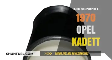 Locating the Fuel Pump on a 1970 Opel Kadett: A Guide