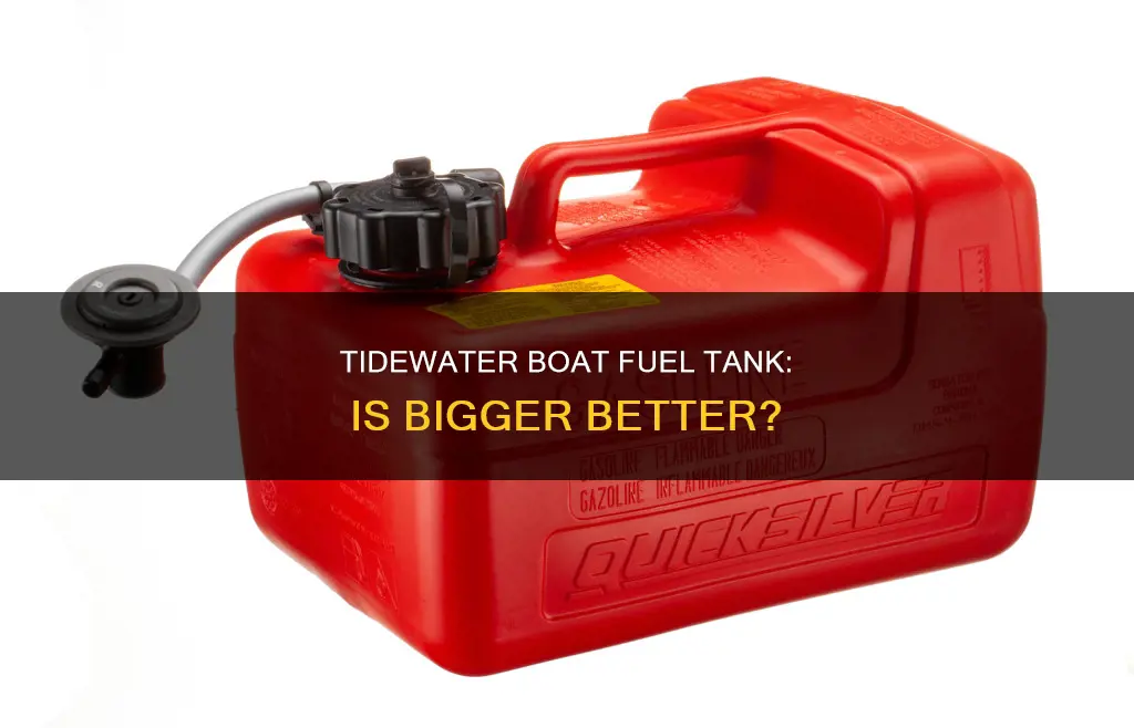 is the fuel tank on a tidewater boat big enough