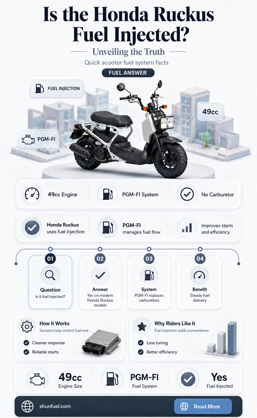 are honda ruckus fuel injected