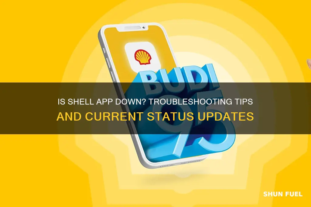 is the shell app down