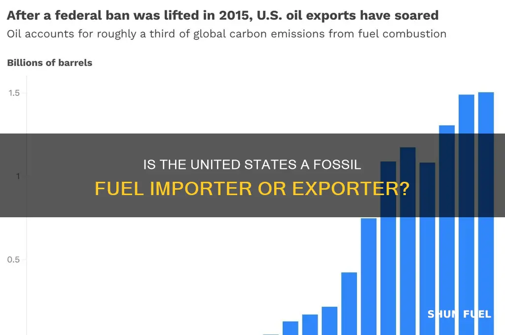 is the united states fossil fuel importer exporter