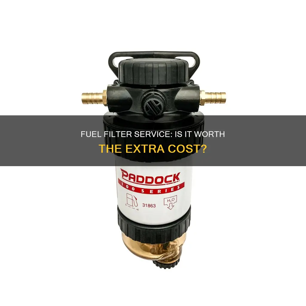is there a difference with a servicable fuel filter