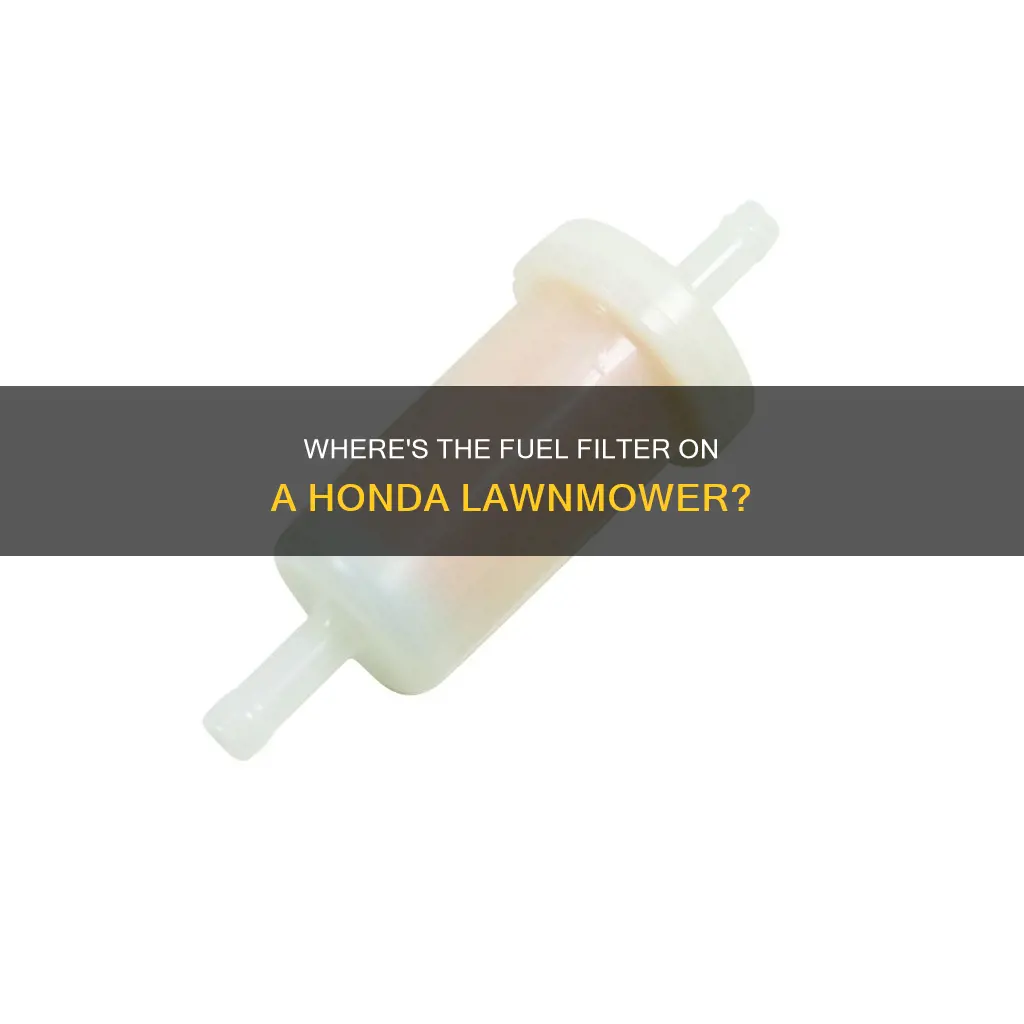 is there a fuel filter in a honda lawnmower
