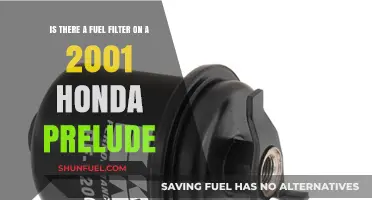 Where is the Fuel Filter on a 2001 Honda Prelude?