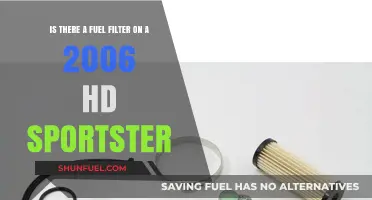 How to Find the Fuel Filter on a 2006 HD Sportster