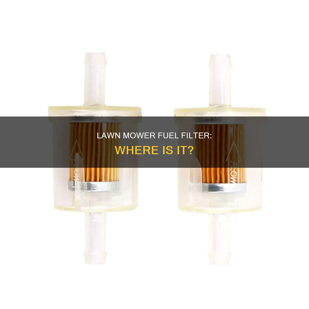 is there a fuel filter on a lawn mower