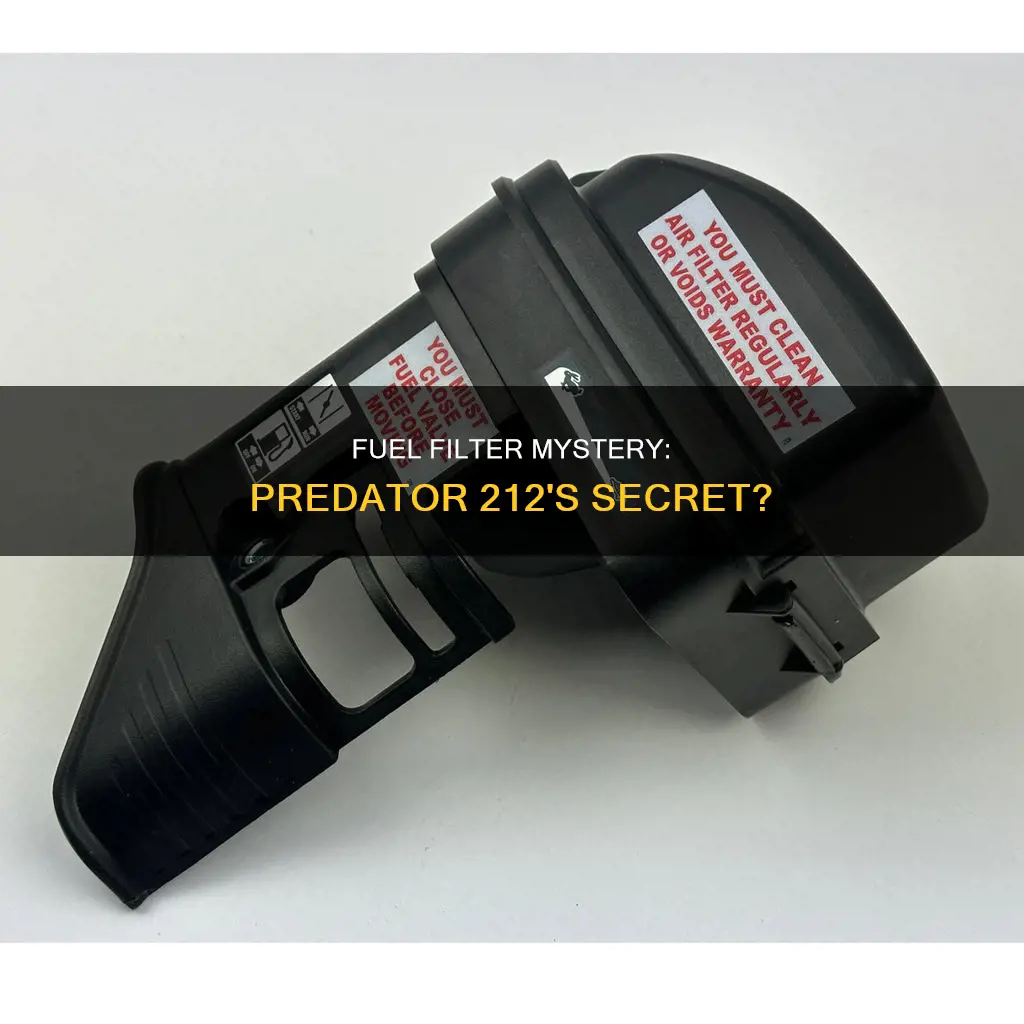 is there a fuel filter on a predator 212