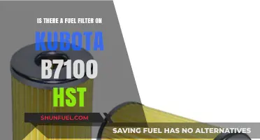 Fuel Filter Mystery: Kubota B7100 HST's Secret?