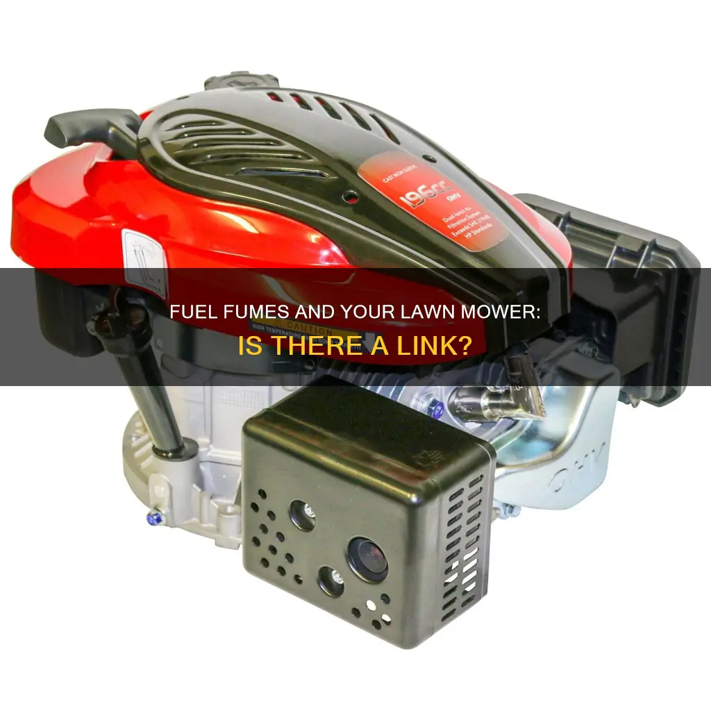 is there a fuel fumes line to lawn mower engine