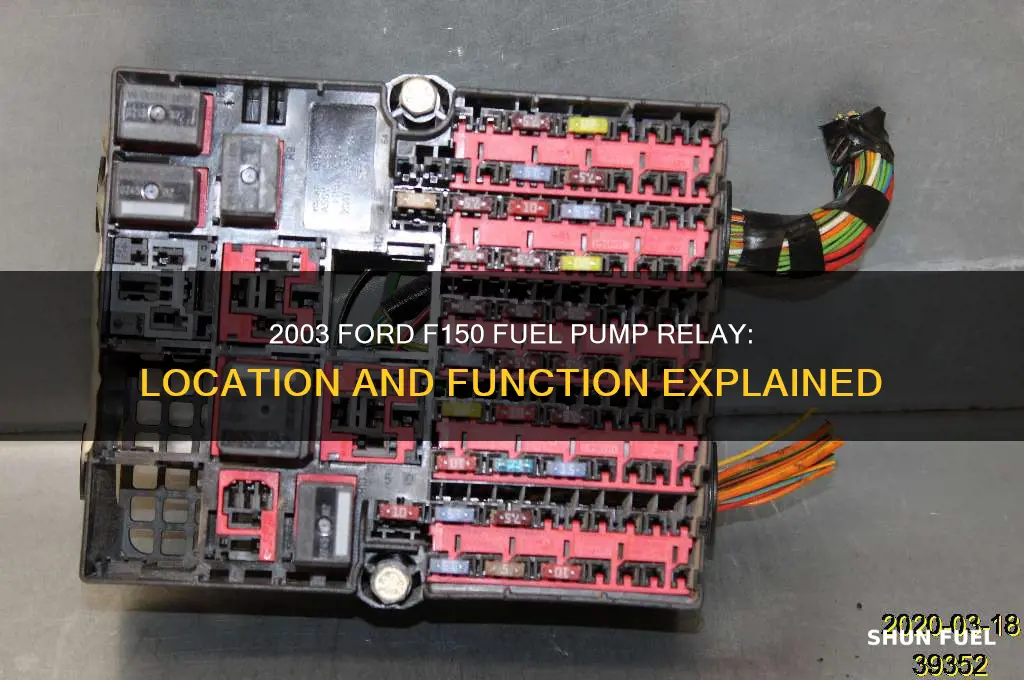 is there a fuel pump relay 2003 ford f150