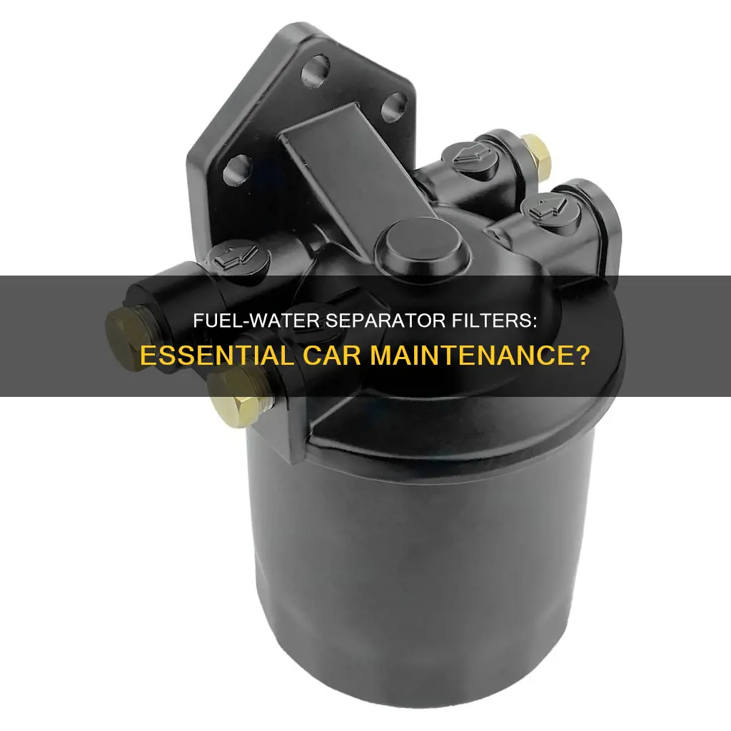 is there a fuel water separator filter for a car