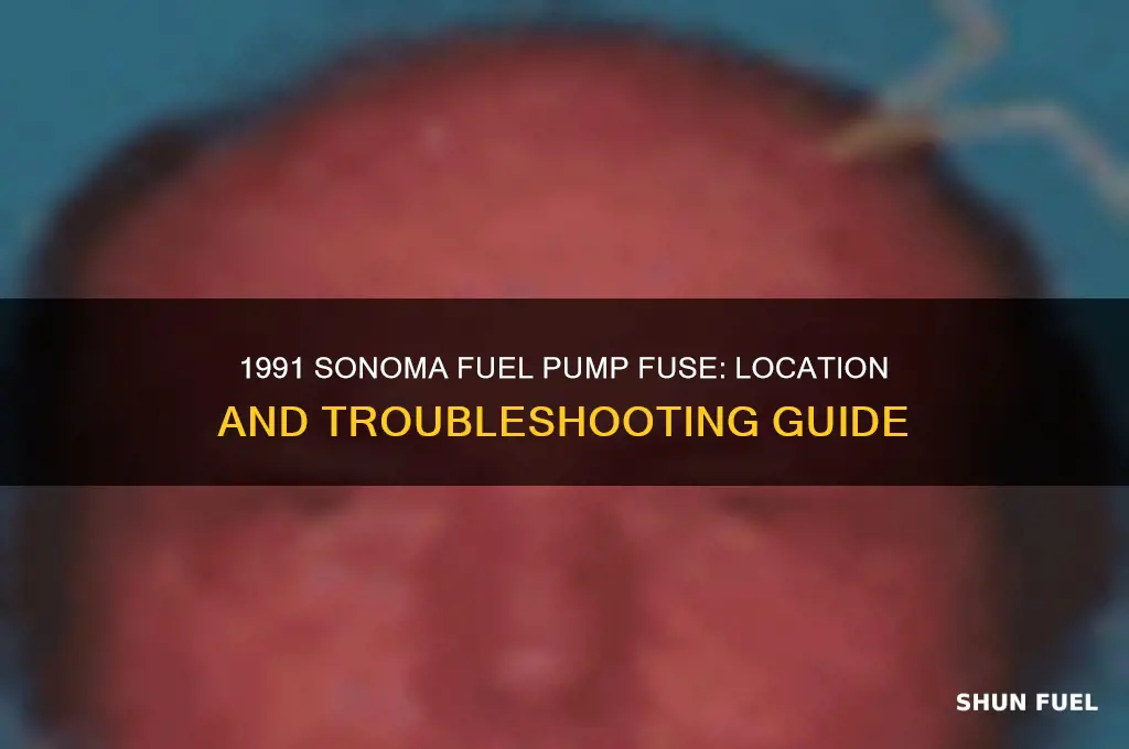 is there a fuse for a 1991 sonoma fuel pump