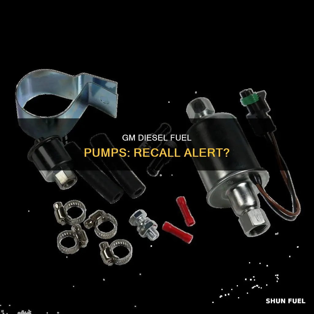 is there a recall on gm diesel fuel pumps