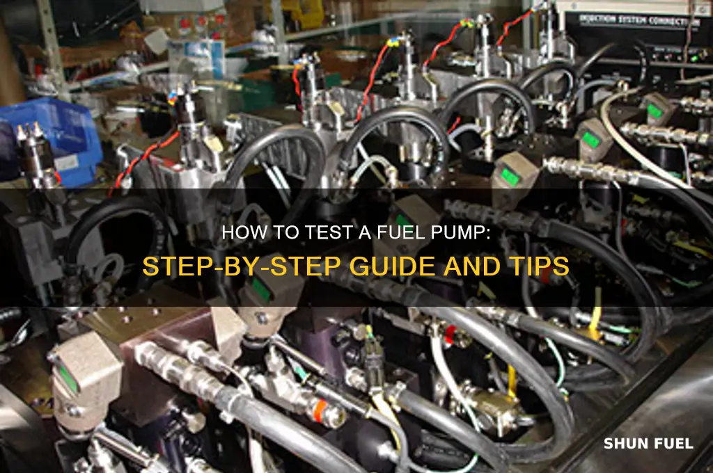 is there a way to test a fuel pump
