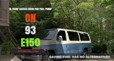 Access Door for Fuel Pump on 1993 E150: Location Guide