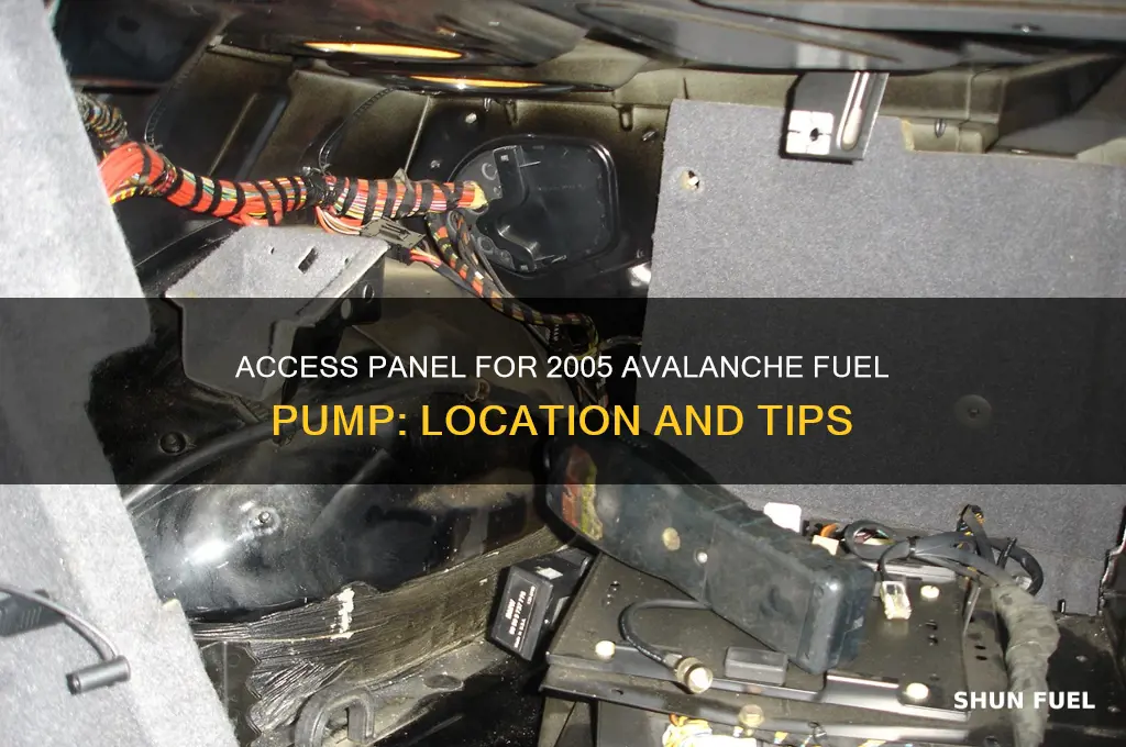 is there an access panel to fuel pump 2005 avalanche