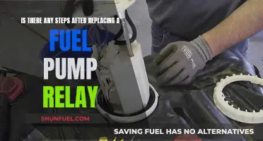 Fuel Pump Relay Replacement: Post-Installation Steps and Checks